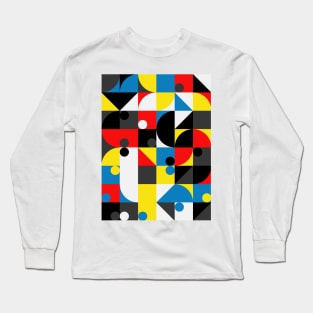 Bauhaus Pattern Long Sleeve T-Shirt